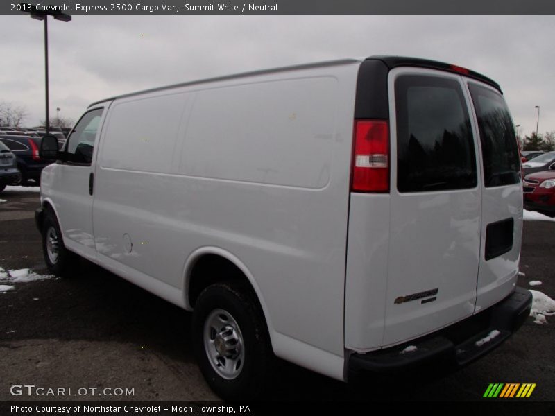 Summit White / Neutral 2013 Chevrolet Express 2500 Cargo Van