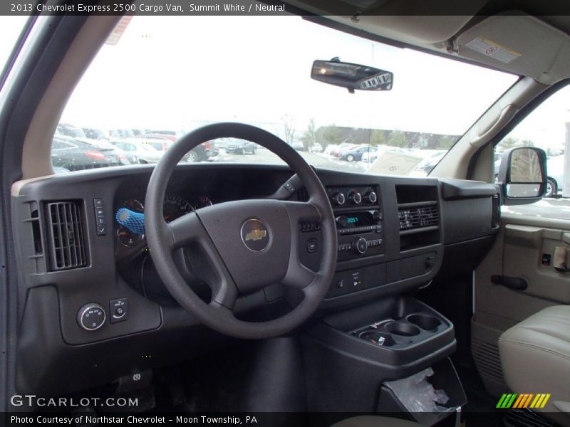 Summit White / Neutral 2013 Chevrolet Express 2500 Cargo Van