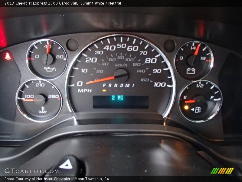 Summit White / Neutral 2013 Chevrolet Express 2500 Cargo Van