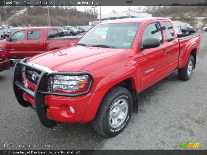 Radiant Red / Taupe 2006 Toyota Tacoma V6 Access Cab 4x4