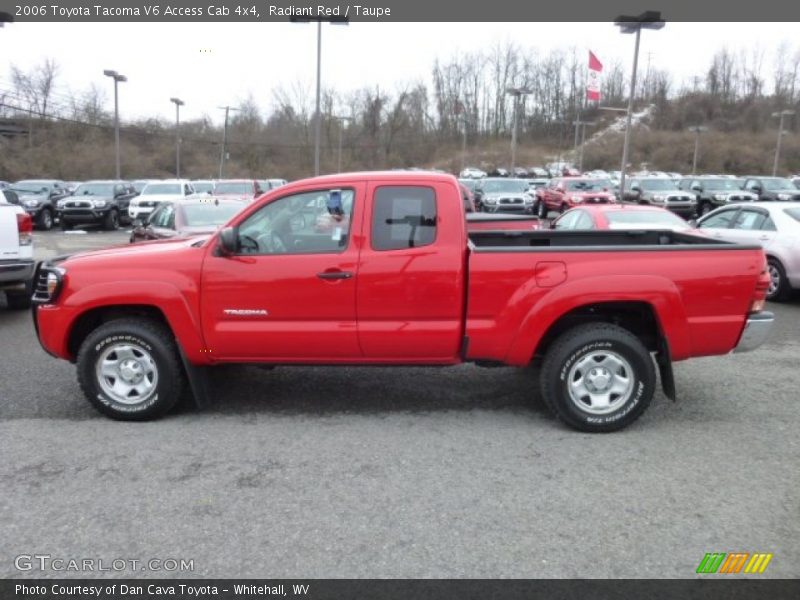 Radiant Red / Taupe 2006 Toyota Tacoma V6 Access Cab 4x4