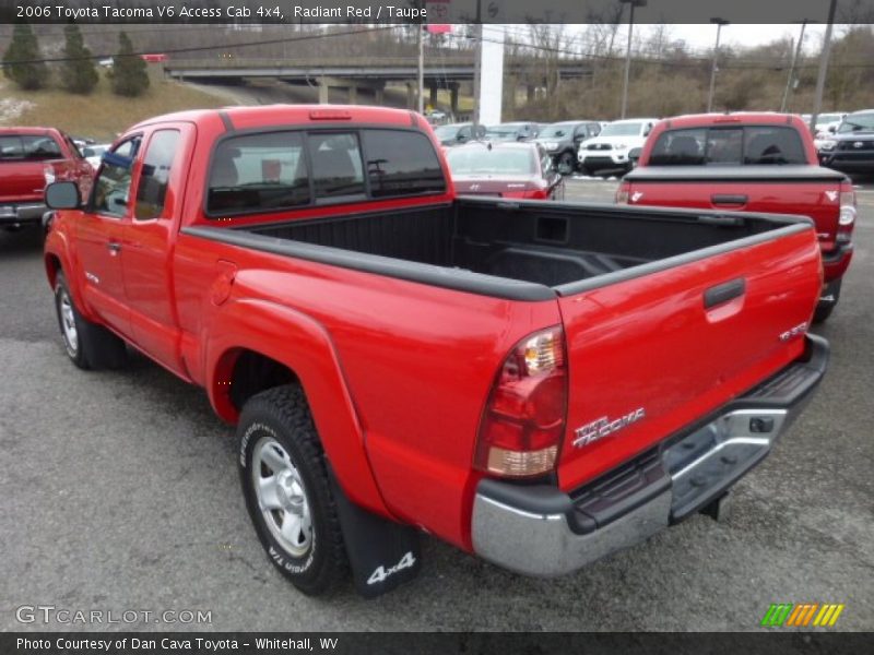 Radiant Red / Taupe 2006 Toyota Tacoma V6 Access Cab 4x4