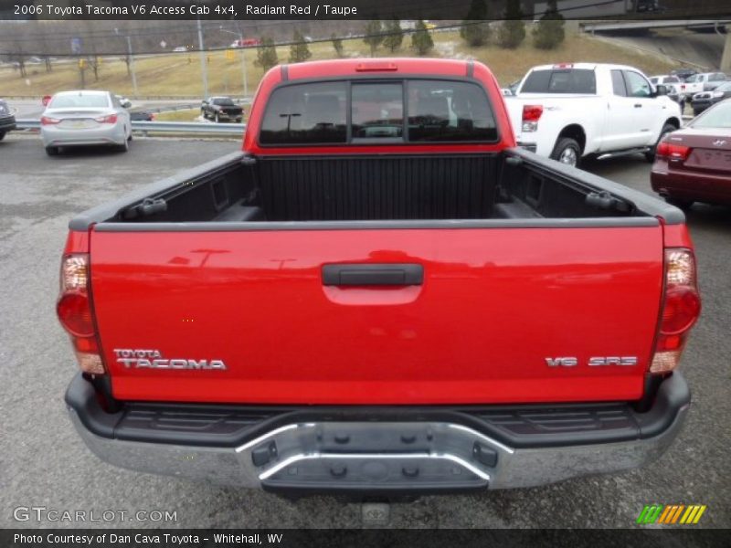 Radiant Red / Taupe 2006 Toyota Tacoma V6 Access Cab 4x4