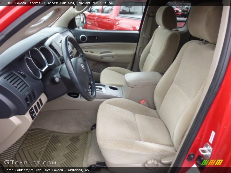 Radiant Red / Taupe 2006 Toyota Tacoma V6 Access Cab 4x4