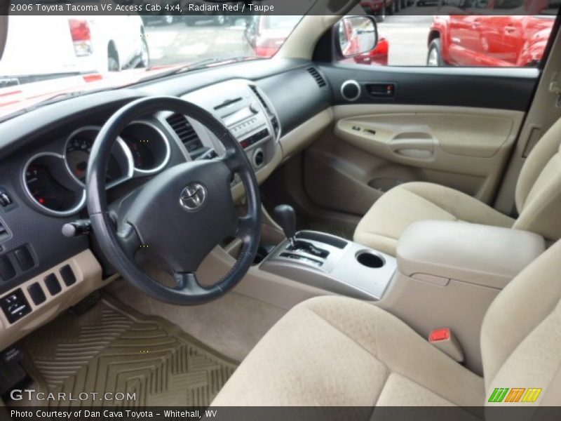 Radiant Red / Taupe 2006 Toyota Tacoma V6 Access Cab 4x4