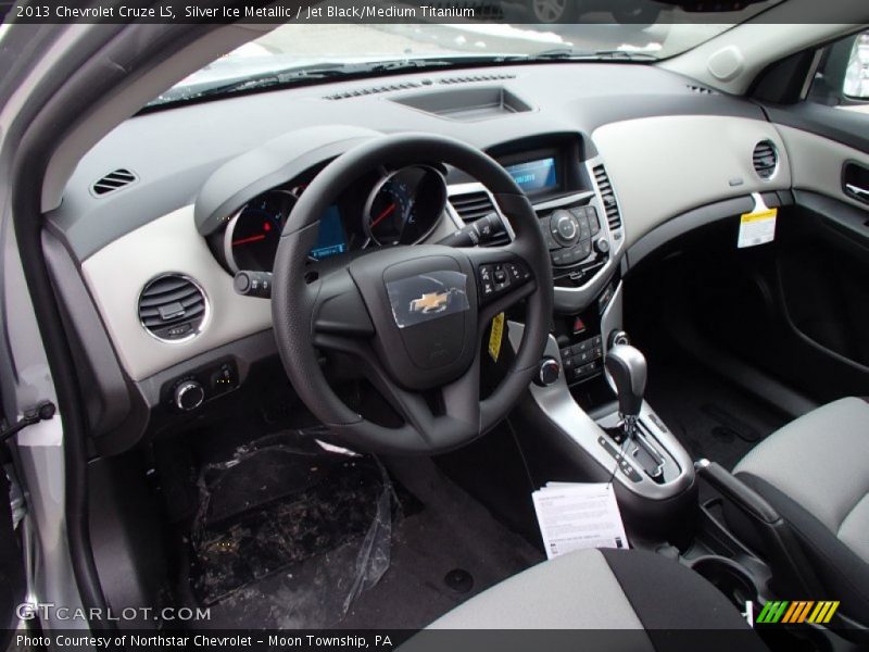 Silver Ice Metallic / Jet Black/Medium Titanium 2013 Chevrolet Cruze LS