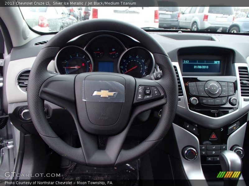 Silver Ice Metallic / Jet Black/Medium Titanium 2013 Chevrolet Cruze LS