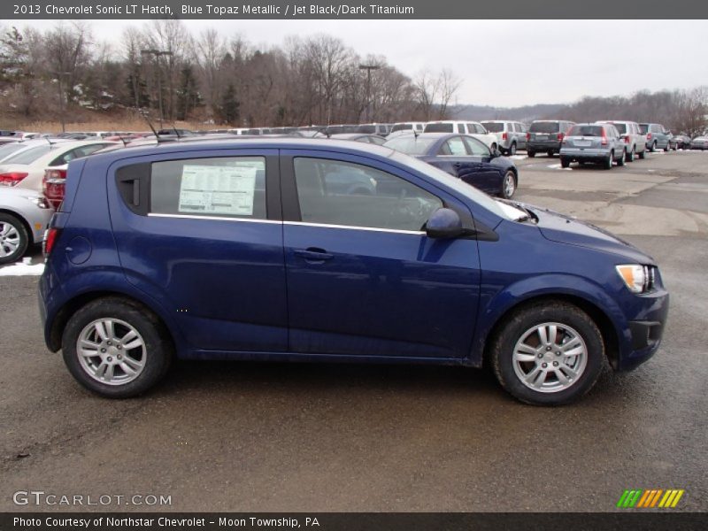 Blue Topaz Metallic / Jet Black/Dark Titanium 2013 Chevrolet Sonic LT Hatch
