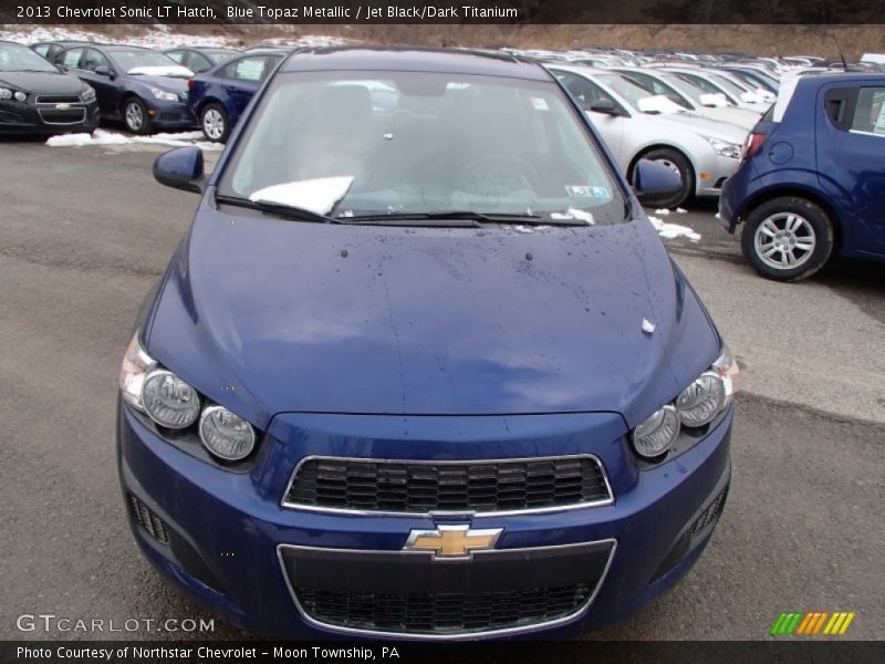 Blue Topaz Metallic / Jet Black/Dark Titanium 2013 Chevrolet Sonic LT Hatch