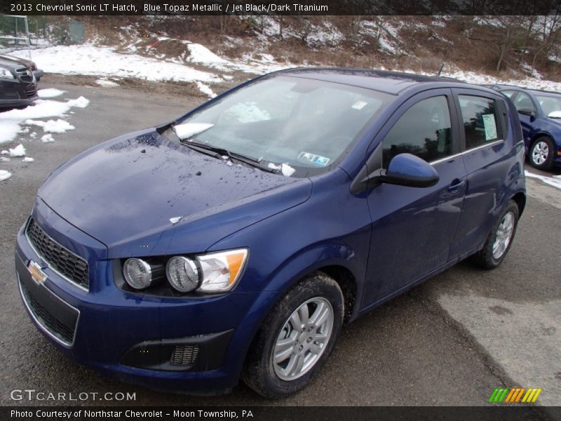 Blue Topaz Metallic / Jet Black/Dark Titanium 2013 Chevrolet Sonic LT Hatch