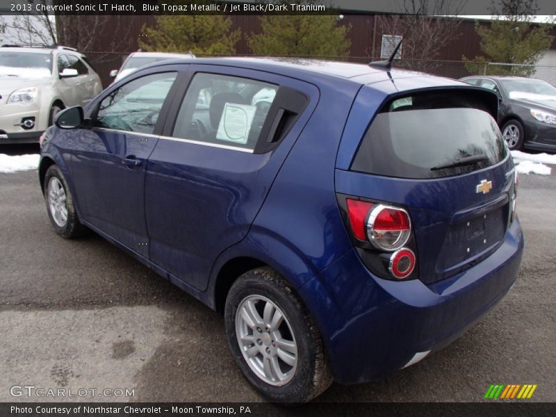 Blue Topaz Metallic / Jet Black/Dark Titanium 2013 Chevrolet Sonic LT Hatch