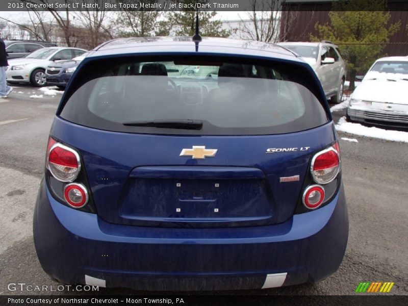 Blue Topaz Metallic / Jet Black/Dark Titanium 2013 Chevrolet Sonic LT Hatch