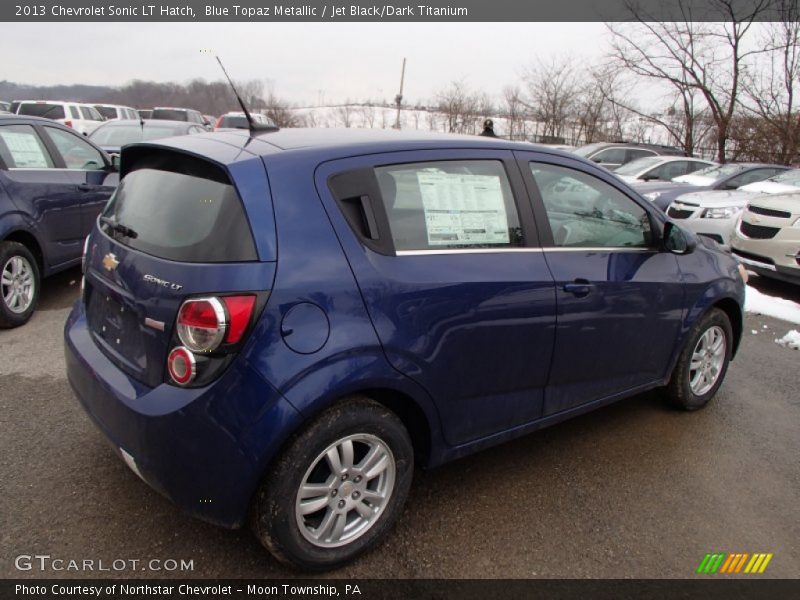 Blue Topaz Metallic / Jet Black/Dark Titanium 2013 Chevrolet Sonic LT Hatch