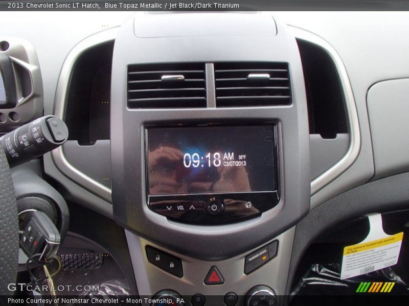 Blue Topaz Metallic / Jet Black/Dark Titanium 2013 Chevrolet Sonic LT Hatch