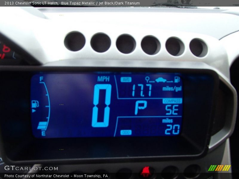Blue Topaz Metallic / Jet Black/Dark Titanium 2013 Chevrolet Sonic LT Hatch