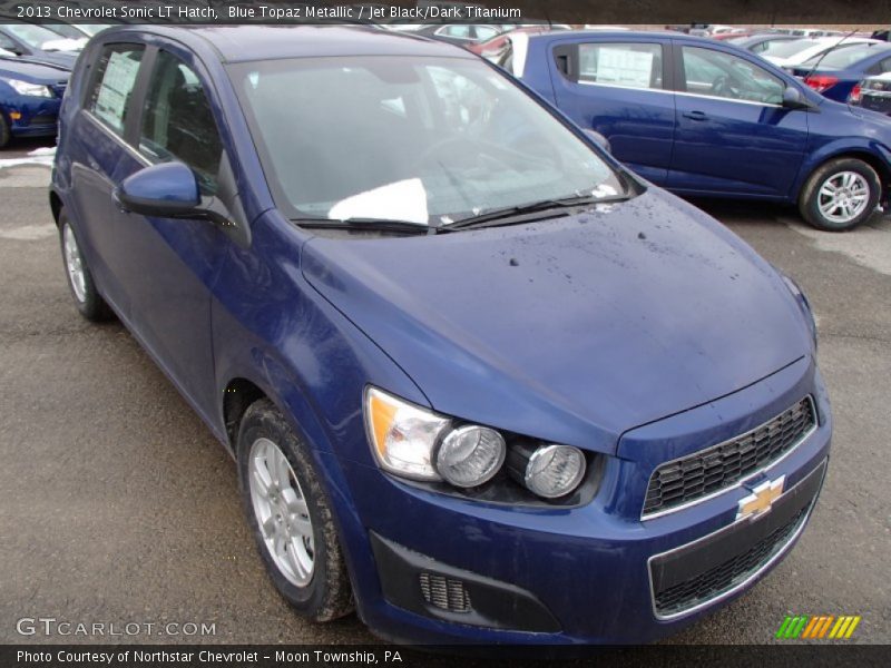 Blue Topaz Metallic / Jet Black/Dark Titanium 2013 Chevrolet Sonic LT Hatch