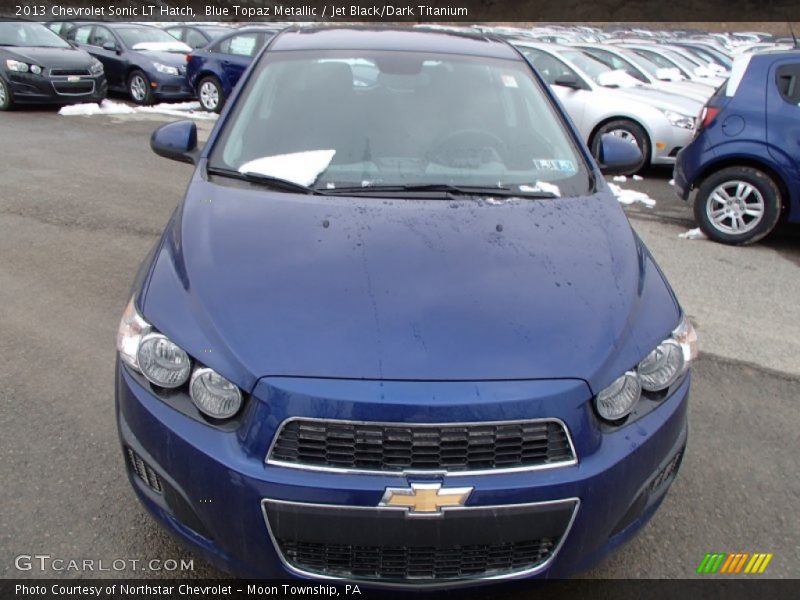 Blue Topaz Metallic / Jet Black/Dark Titanium 2013 Chevrolet Sonic LT Hatch