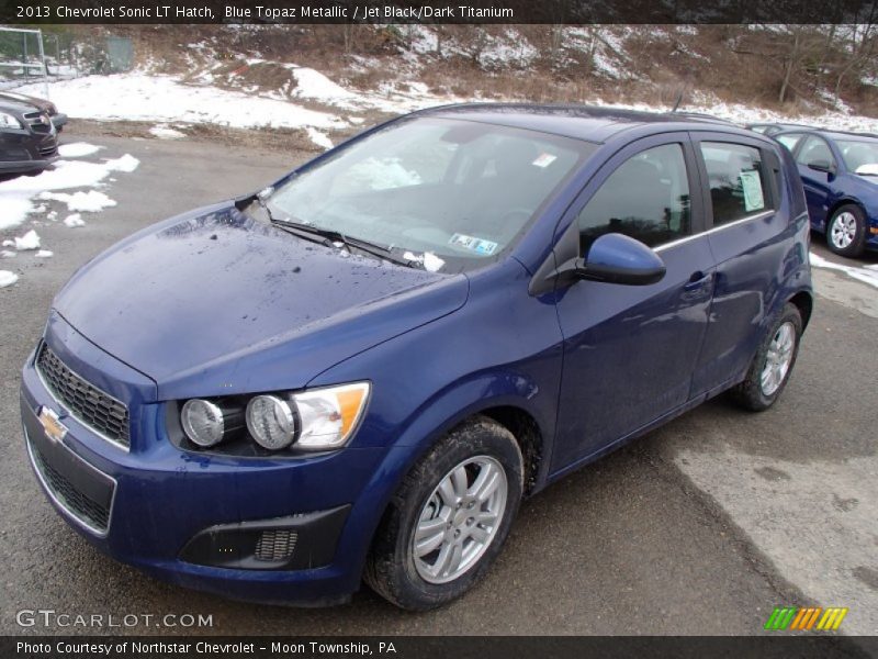 Blue Topaz Metallic / Jet Black/Dark Titanium 2013 Chevrolet Sonic LT Hatch