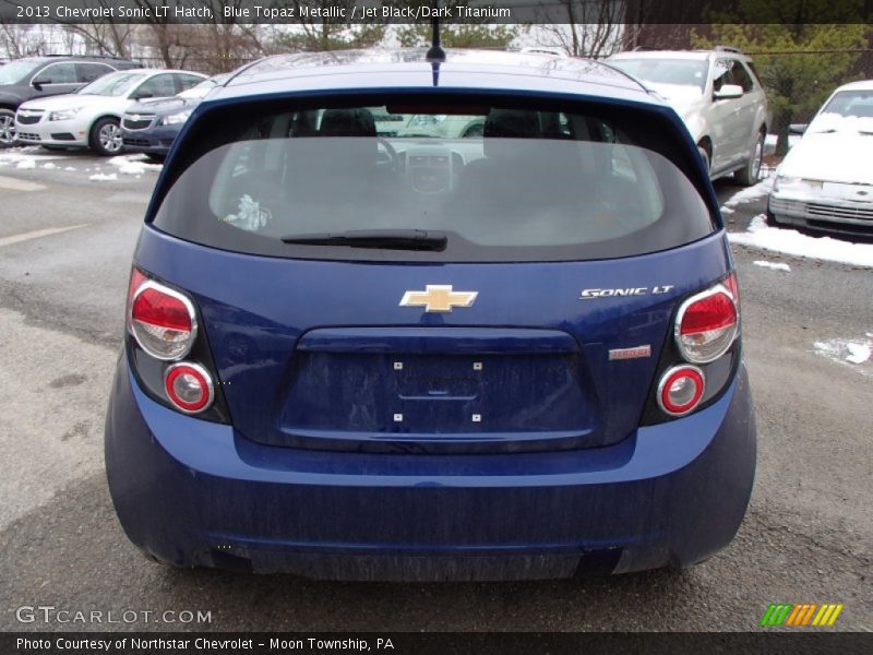 Blue Topaz Metallic / Jet Black/Dark Titanium 2013 Chevrolet Sonic LT Hatch