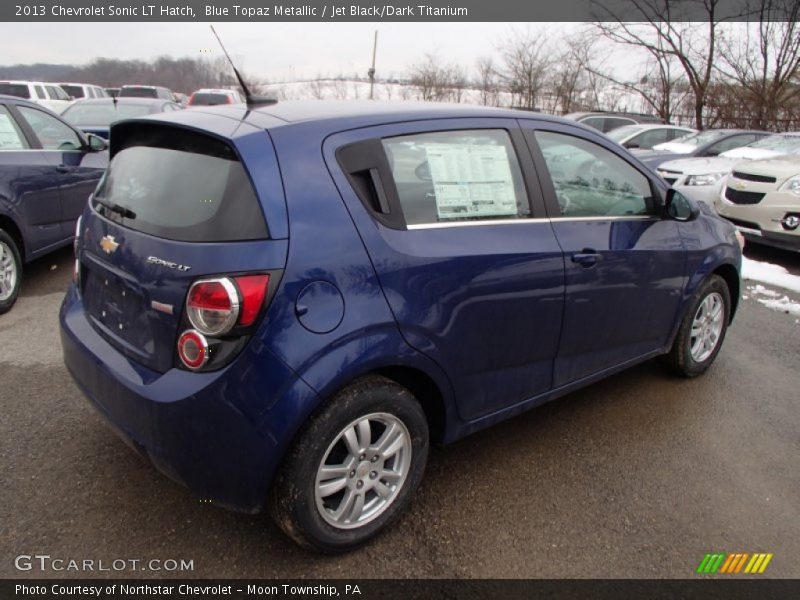 Blue Topaz Metallic / Jet Black/Dark Titanium 2013 Chevrolet Sonic LT Hatch