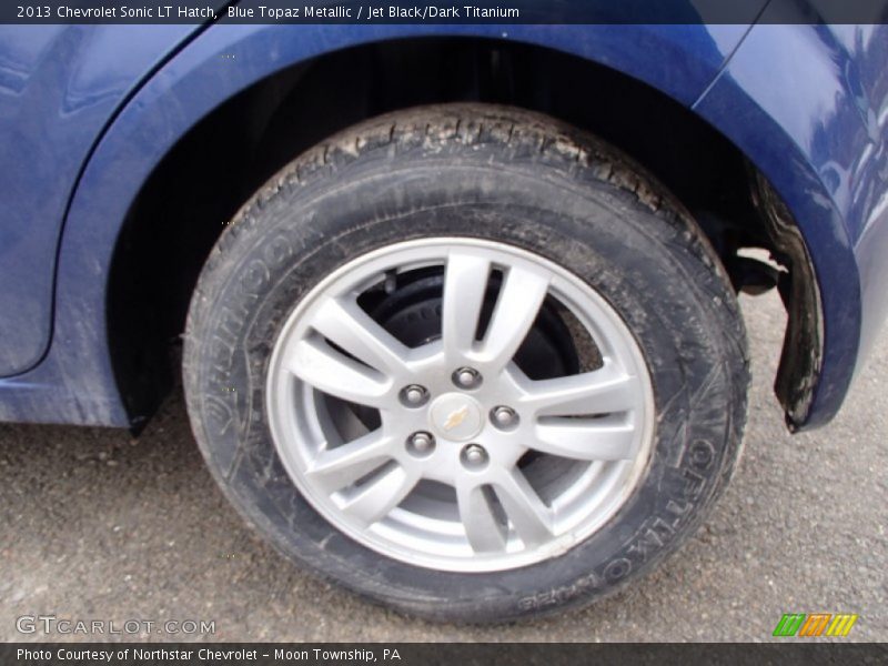 Blue Topaz Metallic / Jet Black/Dark Titanium 2013 Chevrolet Sonic LT Hatch