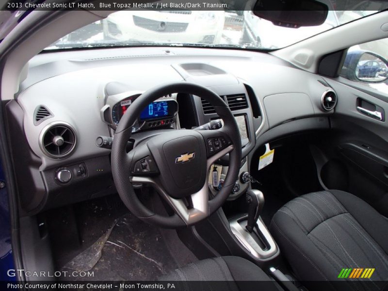 Blue Topaz Metallic / Jet Black/Dark Titanium 2013 Chevrolet Sonic LT Hatch