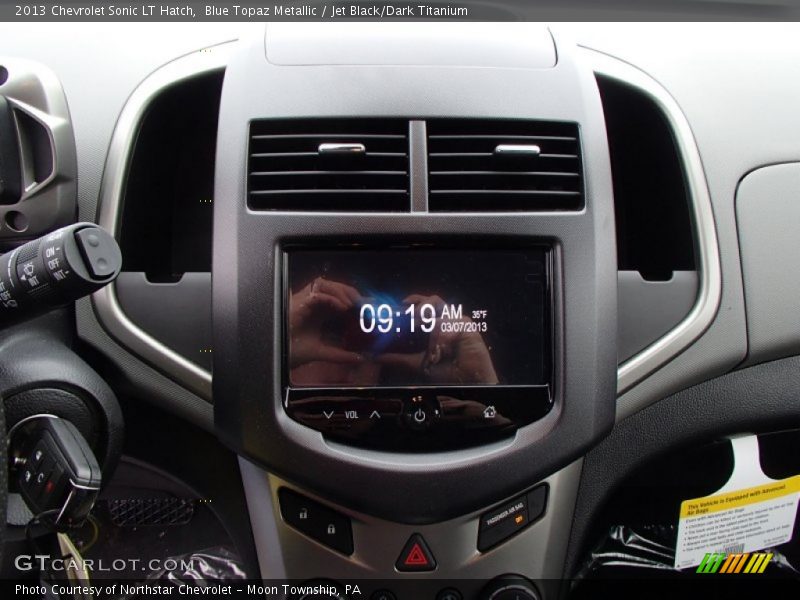 Blue Topaz Metallic / Jet Black/Dark Titanium 2013 Chevrolet Sonic LT Hatch