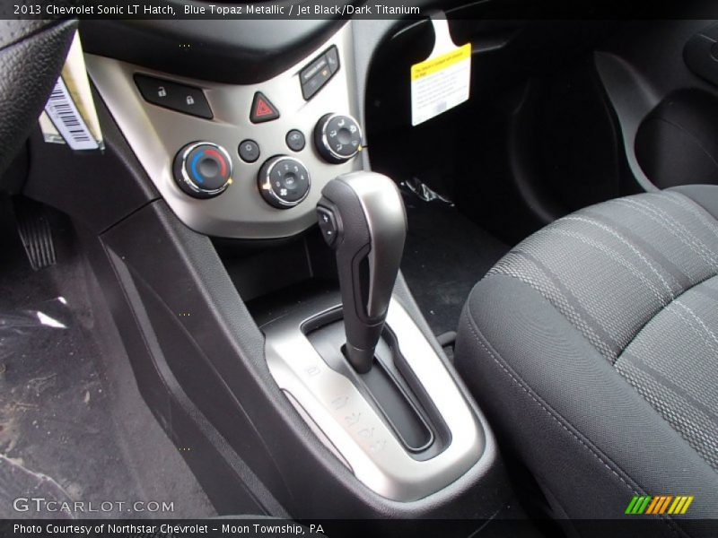 Blue Topaz Metallic / Jet Black/Dark Titanium 2013 Chevrolet Sonic LT Hatch