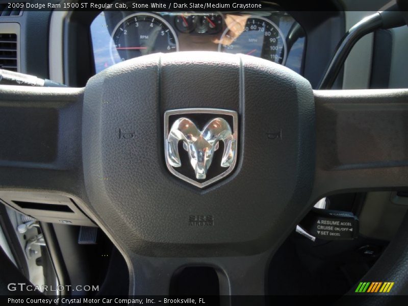 Stone White / Dark Slate/Medium Graystone 2009 Dodge Ram 1500 ST Regular Cab