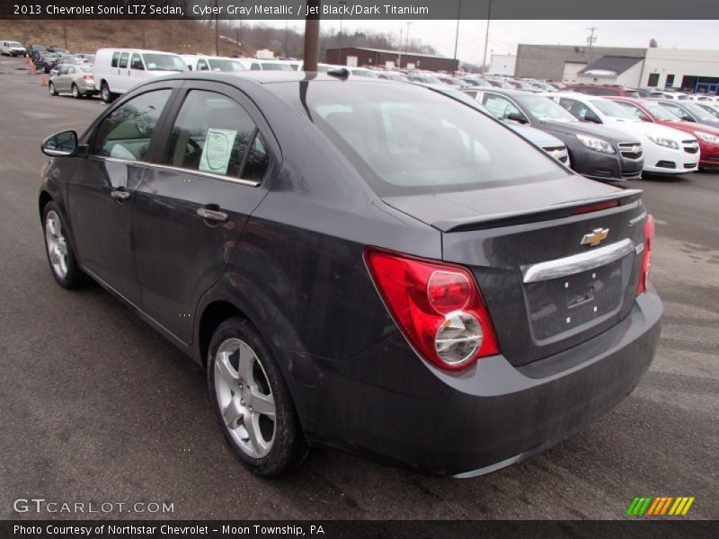 Cyber Gray Metallic / Jet Black/Dark Titanium 2013 Chevrolet Sonic LTZ Sedan