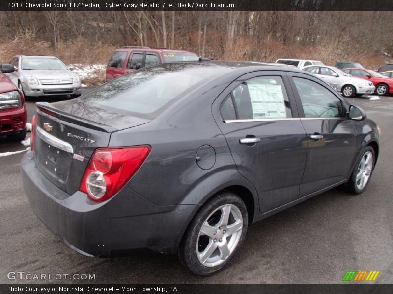 Cyber Gray Metallic / Jet Black/Dark Titanium 2013 Chevrolet Sonic LTZ Sedan