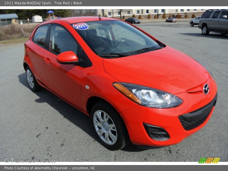 True Red / Black 2011 Mazda MAZDA2 Sport