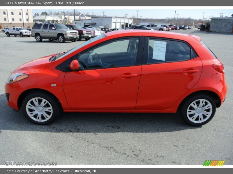 True Red / Black 2011 Mazda MAZDA2 Sport