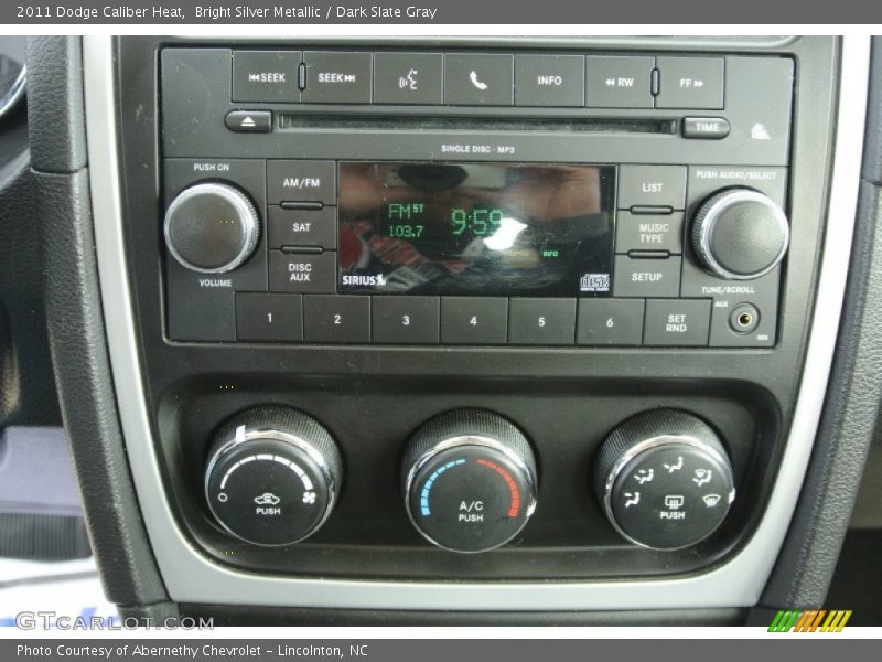 Bright Silver Metallic / Dark Slate Gray 2011 Dodge Caliber Heat