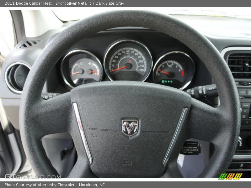 Bright Silver Metallic / Dark Slate Gray 2011 Dodge Caliber Heat