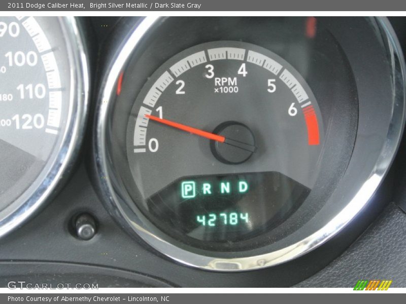 Bright Silver Metallic / Dark Slate Gray 2011 Dodge Caliber Heat