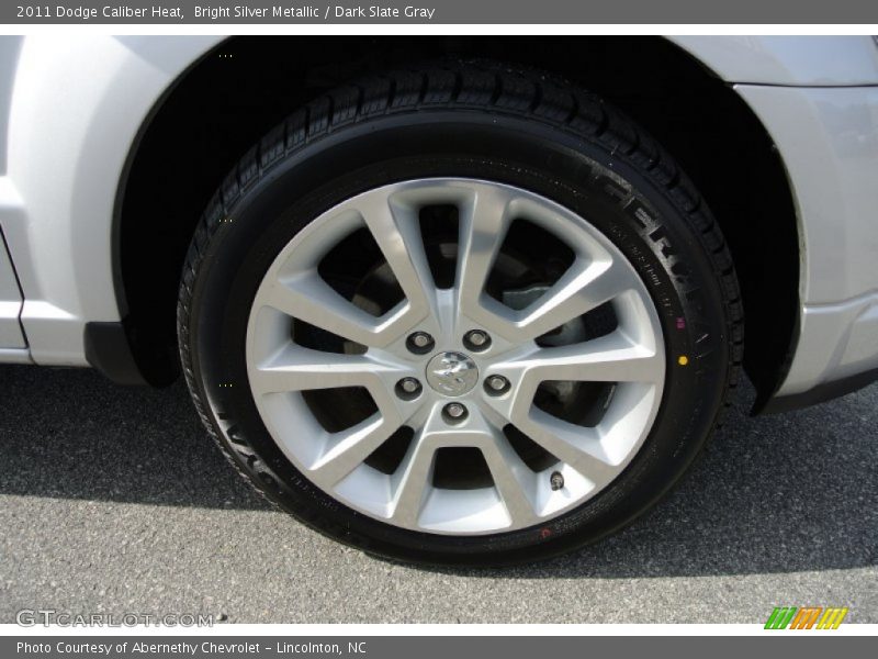 Bright Silver Metallic / Dark Slate Gray 2011 Dodge Caliber Heat