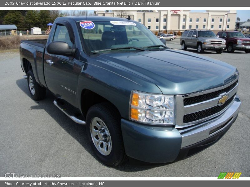 Blue Granite Metallic / Dark Titanium 2009 Chevrolet Silverado 1500 LS Regular Cab