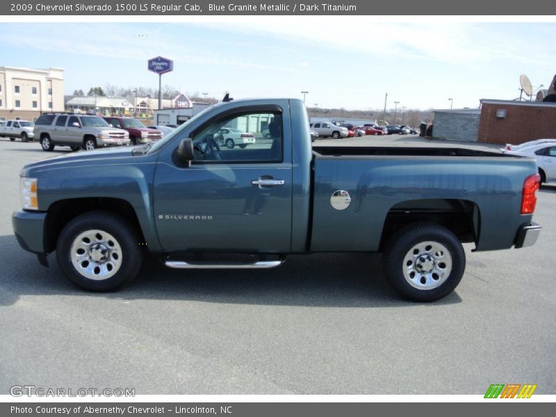 Blue Granite Metallic / Dark Titanium 2009 Chevrolet Silverado 1500 LS Regular Cab