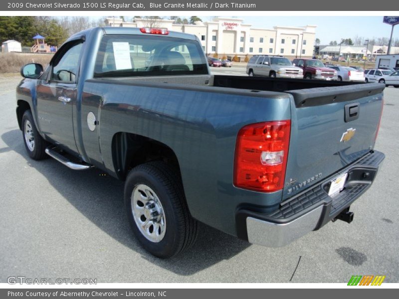 Blue Granite Metallic / Dark Titanium 2009 Chevrolet Silverado 1500 LS Regular Cab