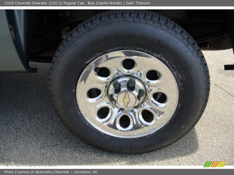 Blue Granite Metallic / Dark Titanium 2009 Chevrolet Silverado 1500 LS Regular Cab