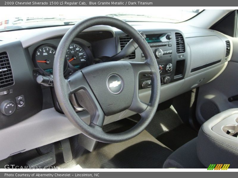 Blue Granite Metallic / Dark Titanium 2009 Chevrolet Silverado 1500 LS Regular Cab