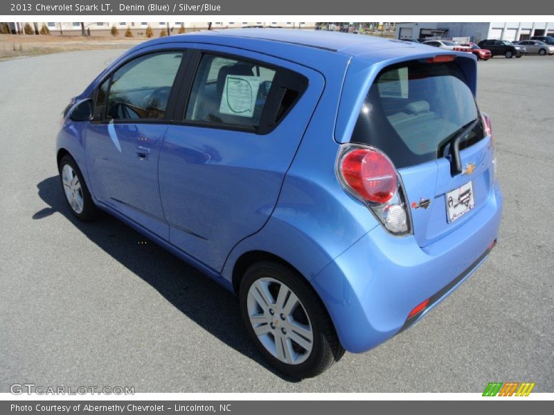 Denim (Blue) / Silver/Blue 2013 Chevrolet Spark LT