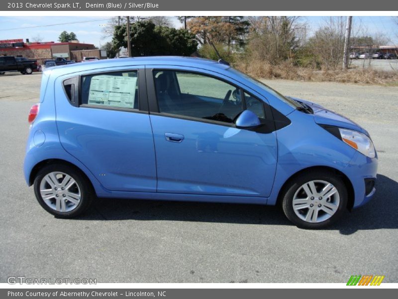 Denim (Blue) / Silver/Blue 2013 Chevrolet Spark LT
