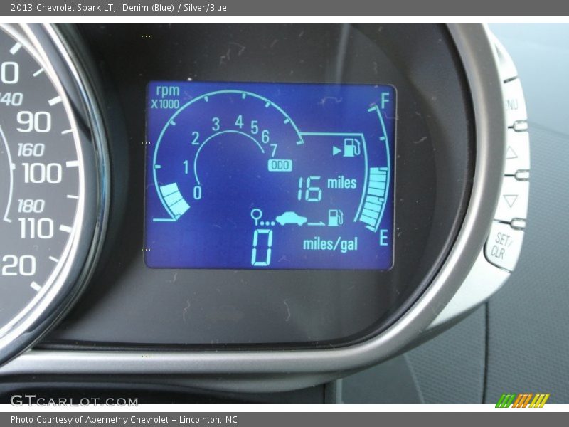 Denim (Blue) / Silver/Blue 2013 Chevrolet Spark LT