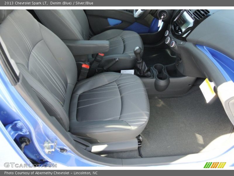 Denim (Blue) / Silver/Blue 2013 Chevrolet Spark LT