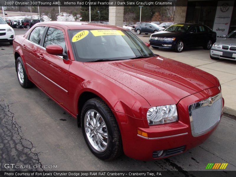 Inferno Red Crystal Pearlcoat / Dark Slate Gray/Light Graystone 2007 Chrysler 300 Touring AWD