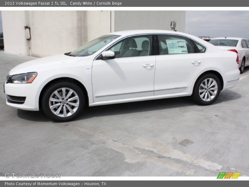 Candy White / Cornsilk Beige 2013 Volkswagen Passat 2.5L SEL