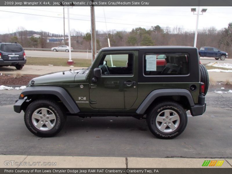  2009 Wrangler X 4x4 Jeep Green Metallic