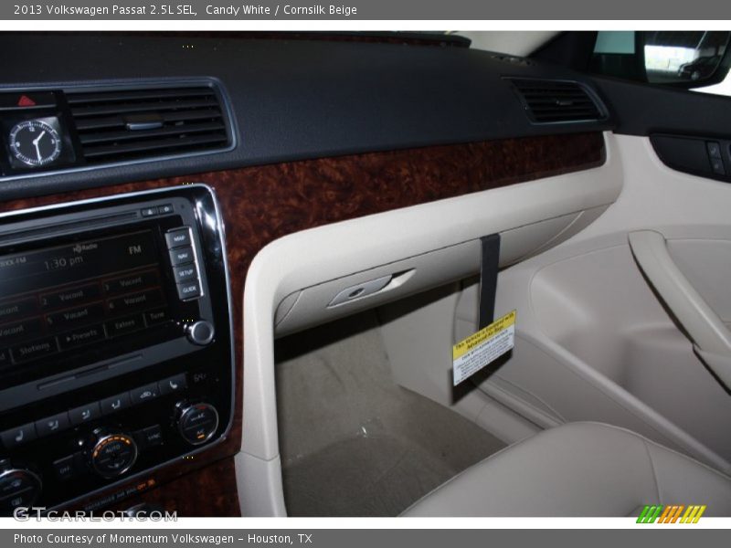 Candy White / Cornsilk Beige 2013 Volkswagen Passat 2.5L SEL